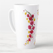 Tasse Latte Whispers of Bloom Midnight Garden Petals in the Da (Angle gauche)