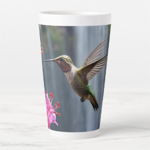 Tasse Latte "Whispers of Nature : Hummingbird, Cascade