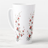 Tasse Latte Whispers of Spring Blossoms in Quiet Bloom Petals (Angle gauche)