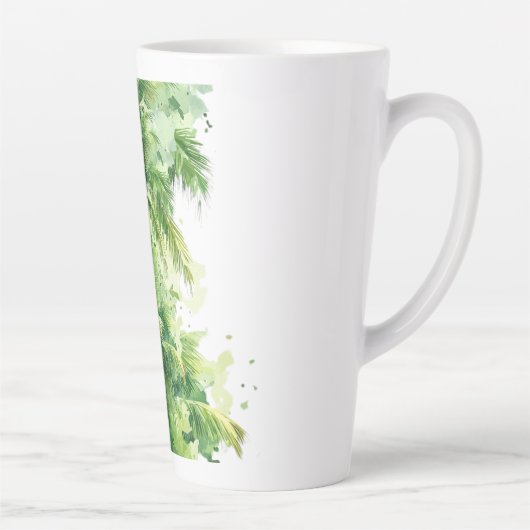 Tasse Latte Whispers of the Palms Emerald Canopy Tropical Reve (Droite)