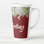 Tasse Latte White Poinsettia Garland (Droite)
