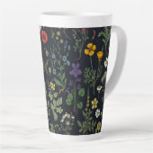 Tasse Latte Wildflowers collage (Angle droit)