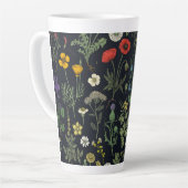Tasse Latte Wildflowers collage (Angle gauche)