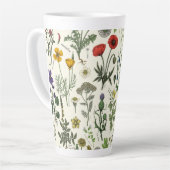 Tasse Latte Wildflowers collage (Angle gauche)