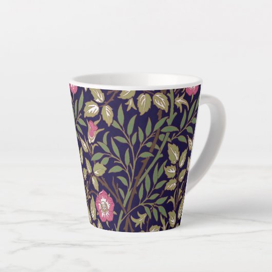 Tasse Latte William Morris Briquet Floral Art nouveau (Angle droit)