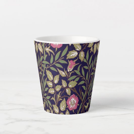 Tasse Latte William Morris Briquet Floral Art nouveau (Devant)