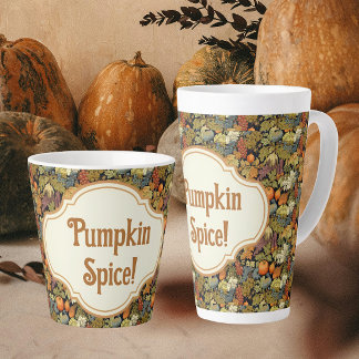 Tasse Latte William Morris Épice de Citrouille d'Automne Perso