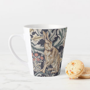 Tasse Latte William Morris Forêt Vintage Lapin Floral