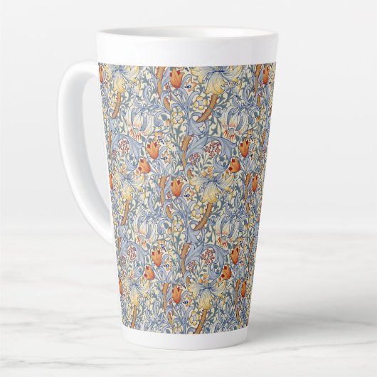 Tasse Latte William Morris Gold Lily Victorian Wallpaper (Angle gauche)