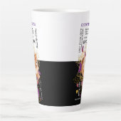 Tasse Latte WINDSONG CHOW BEACH RÈGLES TÊTE EN latte (Devant)