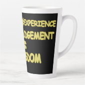 Tasse Latte "WISDOM EQUATION" Mignonne Expression Design. Comm (Droite)