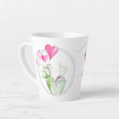 Tasse Latte Witty Hearts Cadeau de la Saint-Valentin (Angle gauche)