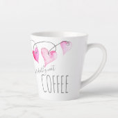 Tasse Latte Witty Hearts Cadeau de la Saint-Valentin (Droite)