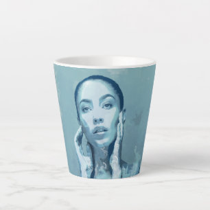 Tasse Latte "Woman in Blue"