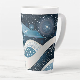 Tasse Latte Wonderland hivernal Abstrait