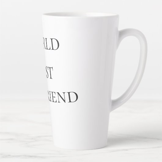 Tasse Latte World best boyfriend husband man valentine's day m (Droite)