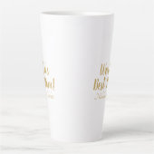 Tasse Latte World’s Best Mom gold custom script mignon (Devant)
