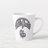 Tasse Latte World’s Greatest Mom Elegant Cursive Design (Droite)