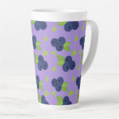 Tasse Latte wow blueberry motif (Angle droit)