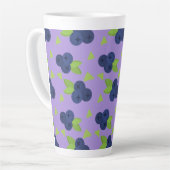 Tasse Latte wow blueberry motif (Angle gauche)