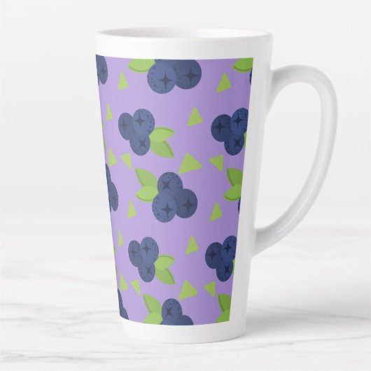 Tasse Latte wow blueberry motif (Droite)