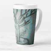 Tasse Latte yaei mort bonsai dessin d'art (Angle droit)