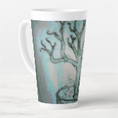 Tasse Latte yaei mort bonsai dessin d'art (Angle gauche)