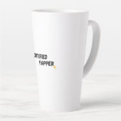 Tasse Latte Yapper certifié | Gen-Z Funny Graphic Tee (Angle droit)