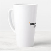 Tasse Latte Yapper certifié | Gen-Z Funny Graphic Tee (Angle gauche)