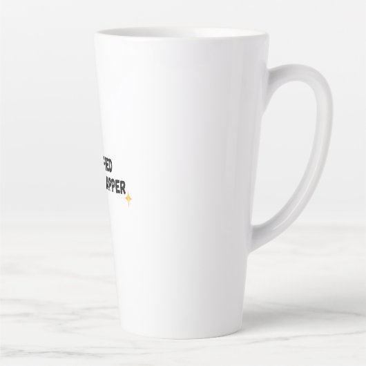 Tasse Latte Yapper certifié | Gen-Z Funny Graphic Tee (Droite)