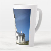 Tasse Latte Yaquina Head Lighthouse, Newport, Oregon (Angle droit)