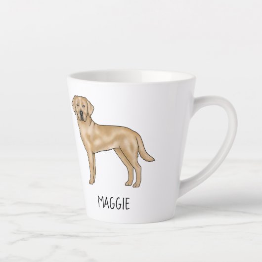 Tasse Latte Yellow Labrador Retriever mignon Lab Chien Votre n (Droite)