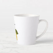 Tasse Latte Yellow Lemon with Green Leaves | Fresh Citrus  (Droite)