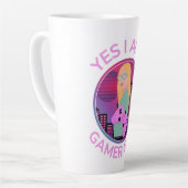 TASSE LATTE YES I AM A GAMER GIRL (Angle gauche)