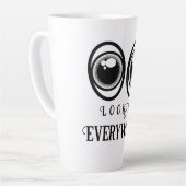 Tasse Latte Yeux (Angle gauche)