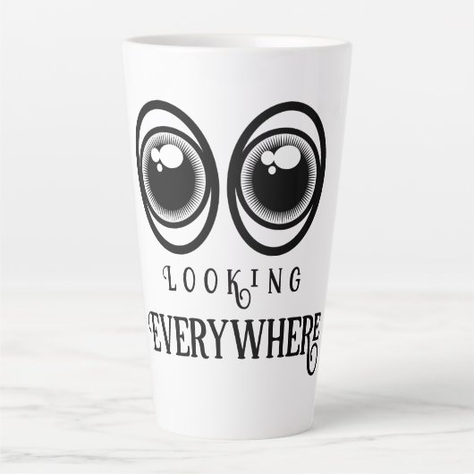 Tasse Latte Yeux (Devant)