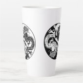 TASSE LATTE YIN YANG DEUX DRAGONS (Devant)