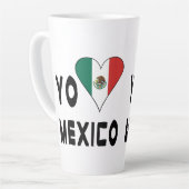Tasse Latte Yo Amo Mexico Grande (Angle gauche)