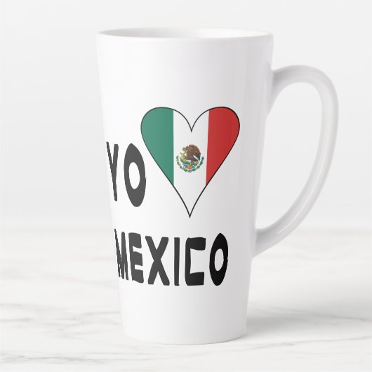 Tasse Latte Yo Amo Mexico Grande (Droite)