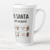 Tasse Latte Yo Santa Drôle Été Noël Joyeuses Fêtes (Droite)