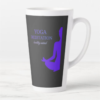 Tasse Latte Yoga et méditation pour un esprit sain