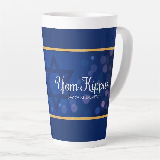 Tasse Latte Yom Kippour (Angle droit)