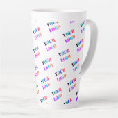 Tasse Latte Your Logo Photo Business Promotional Personalized (Angle droit)