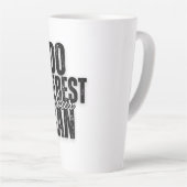 Tasse Latte Your Script on Black (Angle droit)