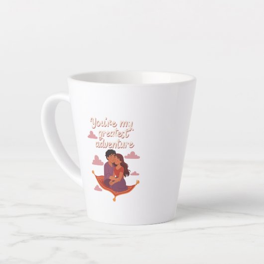 Tasse Latte You're My Greatest Adventure – Romantic Flying (Angle gauche)