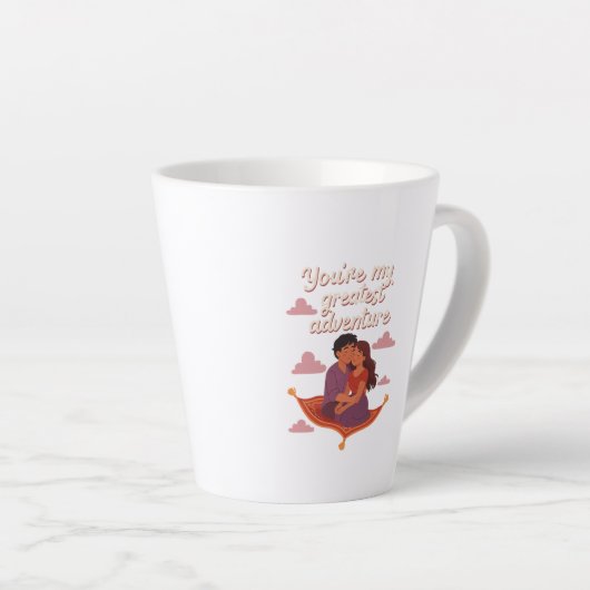 Tasse Latte You're My Greatest Adventure – Romantic Flying (Angle droit)