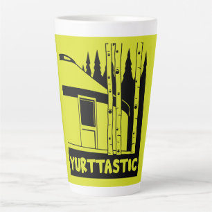 Tasse Latte Yourt Vivant Dans La Nature