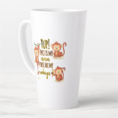 Tasse Latte Yup ! C'est mon cirque, ce sont mes trois singes (Angle gauche)