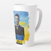 Tasse Latte Zelensky Hope Héros Ukraine forte (Angle droit)