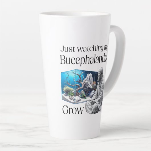 Tasse Latte Zen and Bucephalandra (Angle droit)